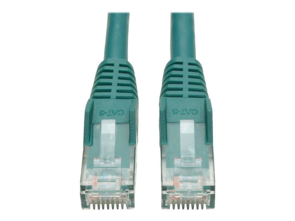 Tripp Lite Cat6 Gigabit Snagless Molded Patch Cable (RJ45 M/M) - Green, 2-ft.(N201-002-GN)