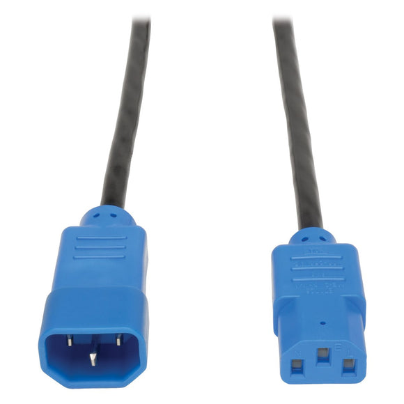 Heavy-Duty Power Extension Cord 15a, 14awg (Iec-320-C14 to Iec-320-C13 with Blue