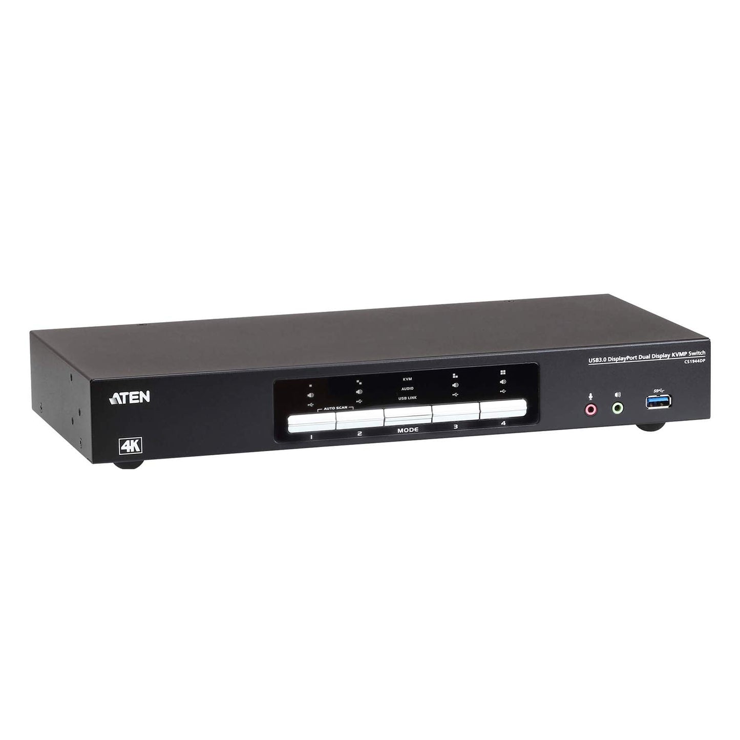 ATEN CS1944DP 4-Port USB 3.0 4K 60Hz DisplayPort Dual Monitor Display KVMP Switch