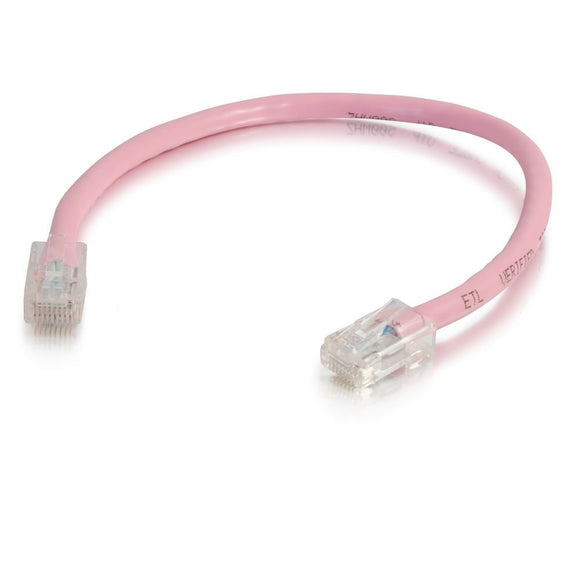 C2G 04264 Cat6 Cable - Non-Booted Unshielded Ethernet Network Patch Cable, Pink (14 Feet, 4.26 Meters)