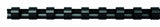 Fellowes Plastic Comb Binding Spines, 1/2 Inch Diameter, Black, 90 Sheets, 25 Pack (52323)