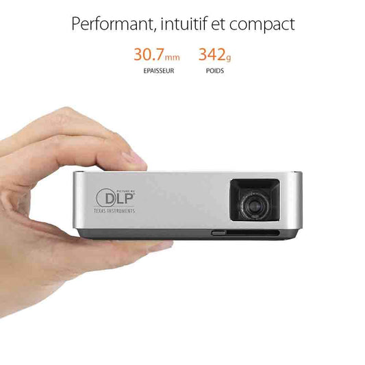 ASUS S1 200 lumen HDMI/MHL Built-in 6,000mAh Battery Power Bank Short-Throw LED Pocket Projector