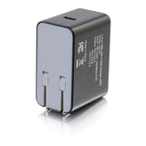 C2G 20279 1-Port USB-C Wall Charger with Power Delivery, 18W, Black