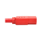 Tripp Lite P005-006-ARD 6' Heavy Duty Power Extension Cord, C14-C13, 15A, 14 AWG, Red