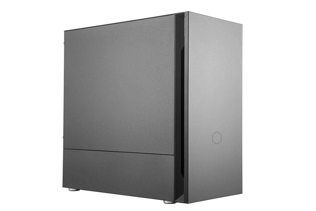 Cooler Master Silencio S400 mATX Tower W/Sound-Dampening Material, Sound-Dampened Steel Side Panel, Reversible Front Panel, SD Card Reader, and 2X 120mm PWM Silencio FP Fans