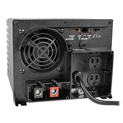 Tripp Lite APS1250 Inverter/Charger 1250W 12V DC to 120V AC 30A 5-15R 2 Outlet