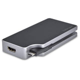 StarTech.com USB C Multiport Video Adapter 4-in-1-95W Power Delivery - Space Gray - Aluminum - 4K60Hz - Wrap-Around Cable - USB C Adapter (CDPVDHMDPDP)
