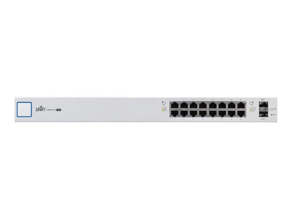 UBIQUITI US-16-150W Networks UniFi Managed PoE Plus 16-Port Gigabit Switch with SFP (150W)