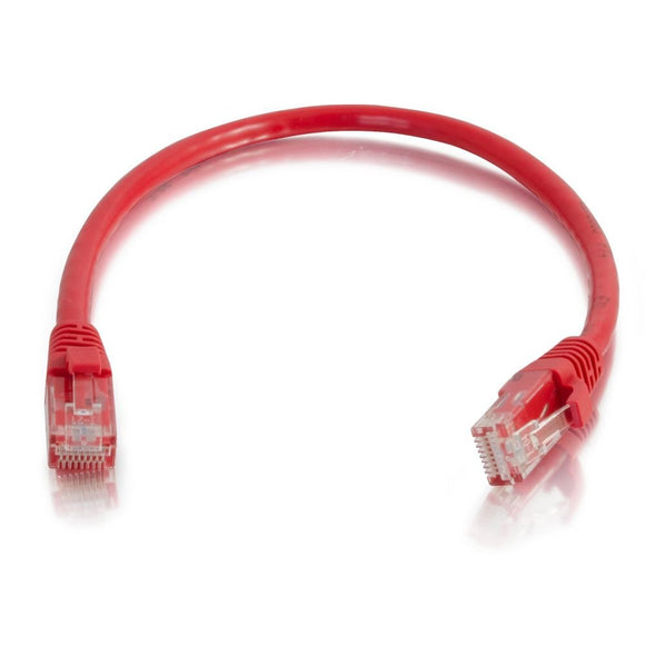 C2G 20088 Cat5e Cable - Snagless Unshielded Ethernet Network Patch Cable, Red (50 Feet, 15.24 Meters)