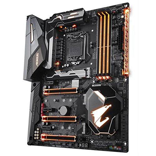 GIGABYTE Z370 AORUS Gaming 7 (Intel LGA1151/ Z370/ ATX/ 3xM.2/ M.2 Thermal Guard / Front USB 3.1 /ESS Sabre DAC /RGB Fusion/ Fan Stop /SLI/ Motherboard)