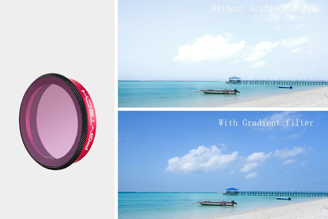 PGYTECH OSMO Action ND-PL Filter Gradient Set ND8-GR ND16-4 ND32-8 (Professional) with Luckybird USB Reader