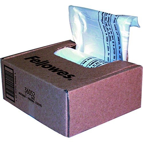 Fellowes Powershred Shredder Waste Bags for 380 Series Shredders, 50 Bags & Ties (36055)
