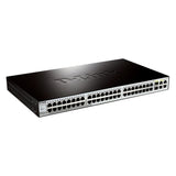 D-LINK WebSmart 48-Port 10/100 Switch with 2 Combo SFP and 2 Gigabit Ports (DES-1210-52)