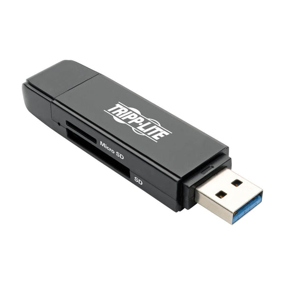 Tripp Lite USB C Memory Card Reader Adapter 2-in-1 USB-A/USB-C USB Type C, USB 3.1 Gen 1