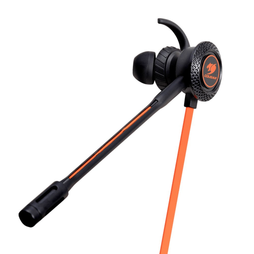 Cougar 3H200P13B.0001 MEGARA Gaming Headset Headphone Earbuds - Dual Microphone in Line Volume Manager - Noise Isolation - for Gaming PC, Laptop, Mac