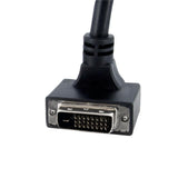 StarTech.com 6 ft 90 Degree Down Angled Dual Link DVI-D Monitor Cable M/M - Male to Male 25 pin DVI-D Video Cable Black 6 Feet - 2560x1600 (DVIDDMMBA6)