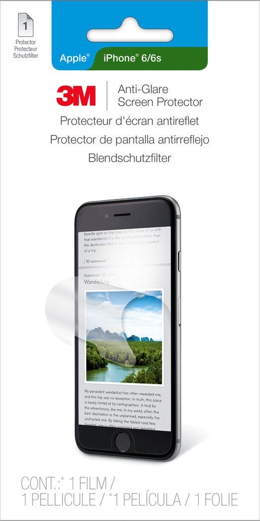 3MTM Anti Glare Screen Protector for Apple iPhone 6, (AGIPHONE6-1)