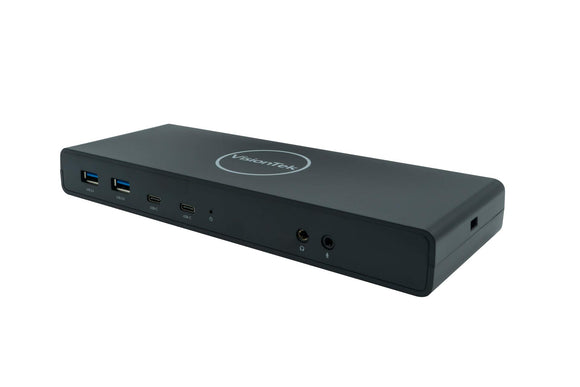 VT4500 Dual 4K with Power Delivery (901250) | Dual DP, Dual HDMI, Type C, USB 3.0 | Pd of Up to 60Watts, Dual 4K Displays (Resolutions Up to 4096 X 2160 at 60 Hz) | Audio-Out, MIC-in