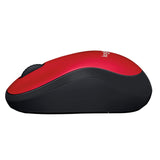 Logitech M185 Wireless Optical Mouse 2.4 GHz, Red (910-003635)