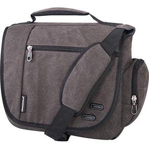 Swiss Gear Cotton Canvas14in Laptop Messenger Bag w/ Tablet Pocket