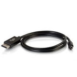 C2G 54301 Mini DisplayPort to DisplayPort Adapter Cable M/M, Black (6 Feet, 1.82 Meters)