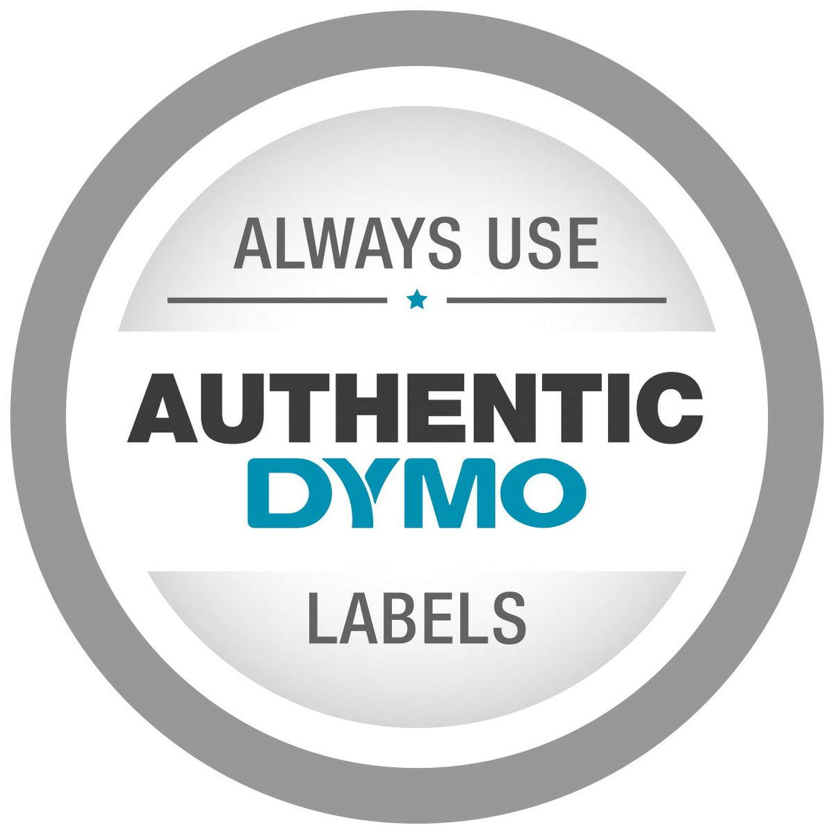 Dymo Rhino Tape Vinyl Label Cassette, 1/2-Inch 12mm, Gray (1805413)