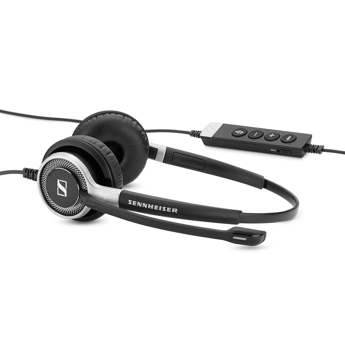 SENNHEISER SC 660 ANC USB (508311) - Double-Sided (Binaural) Business Headset | for Skype for Business | with HD Sound, Active Noise Cancellation Microphone, USB Connector (Black)