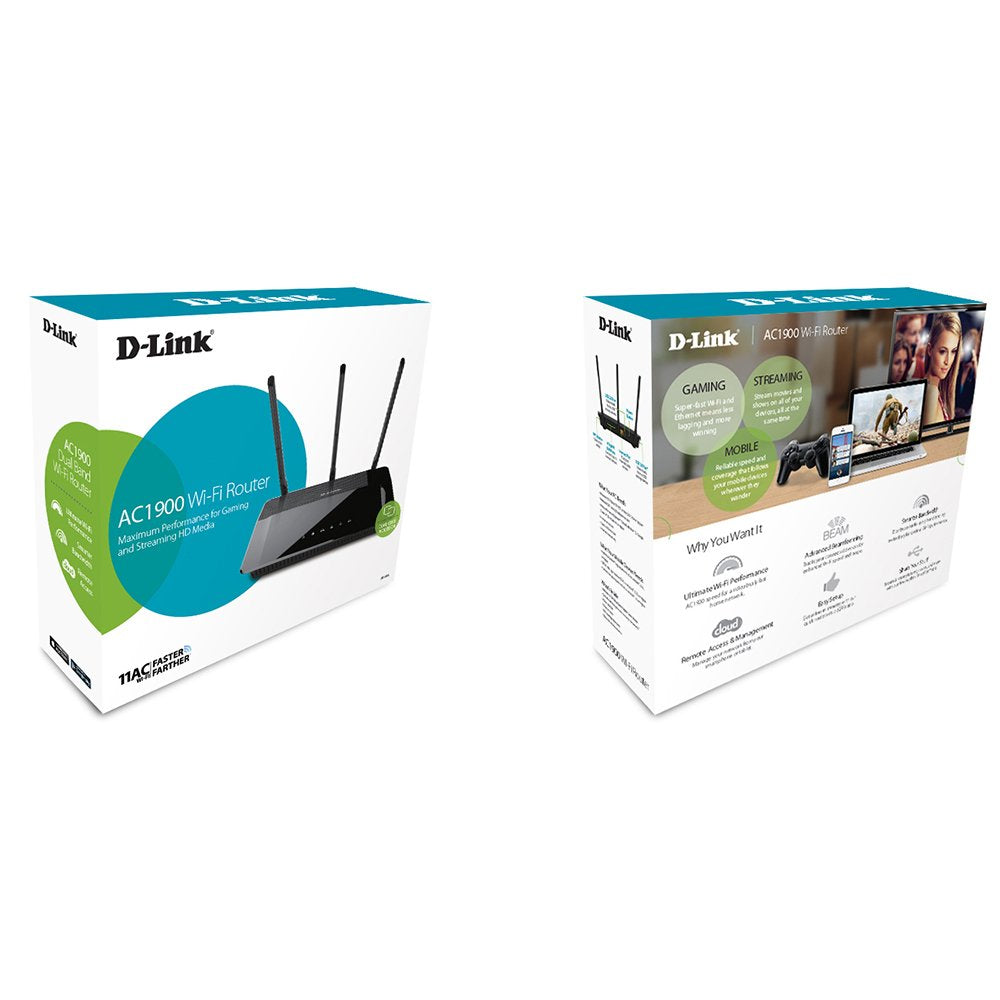D-Link Wireless AC1900 Dual Band WiFi Gigabit Router (DIR-880L)