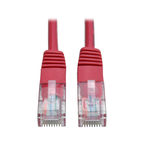 Tripp Lite N002-001-RD 1 Feet Cat5e Cat5 350MHz Molded Patch RJ45 Cable M/M (Red)