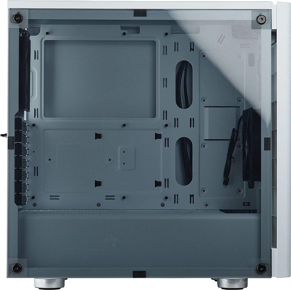 Corsair Carbide 275R Mid-Tower Gaming Case, Window Side Panel- White