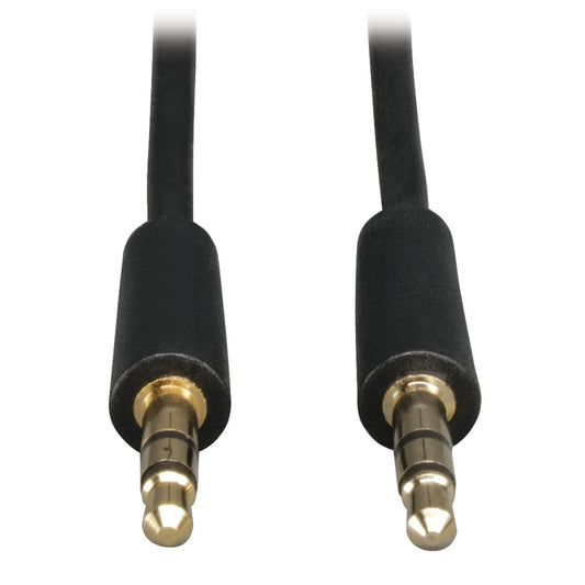 TRIPP LITE P312-003 Mini Stereo Audio Dubbing Cable 3.5mm M/M Connectors 3', Black