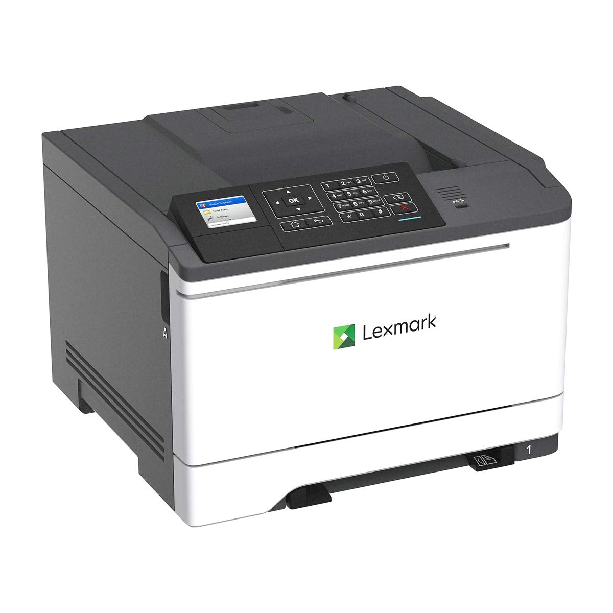 LEXMARK C2535dw Color Laser Printer with Duplex Printing, 35 Ppm, White/Gray