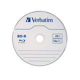 Verbatim BD-R 25GB 16X Blu-ray Recordable Media Disc - 25 Pack Spindle