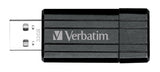 Verbatim 32GB PinStripe USB 2.0 Flash Drive, Black 49064