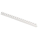 Fellowes 52372 Plastic Combs-1/2-Inch, 90 Sheets, White, 100 Pack