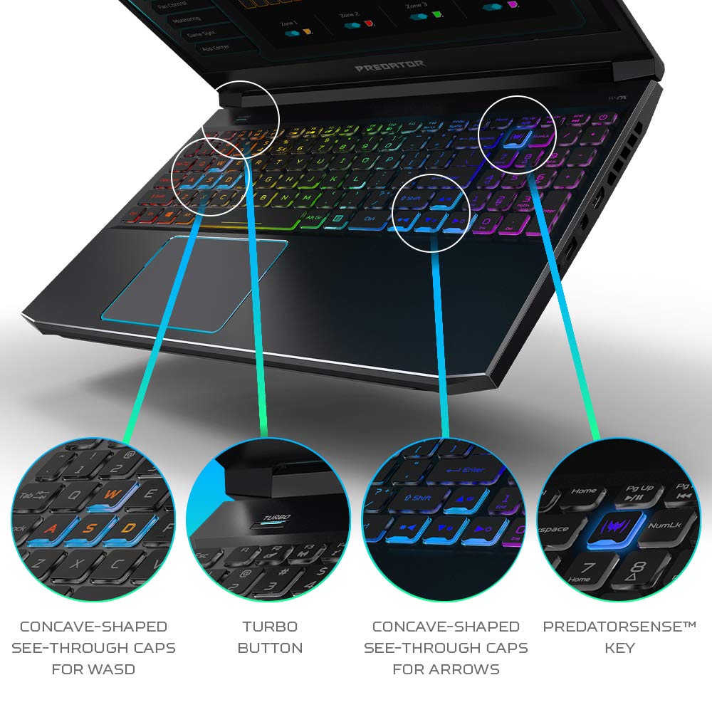 Predator Helios 300, 15.6" FHD IPS 144hz, Ci7 9750H, 16GB , 512GB SSD, RTX 2060, Windows 10 English, Black