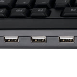 ADESSO AKB-132HB ADESSO DESKTOP MULTIMEDIA USB KEYBOARD WITH BUILTIN 3 PORTS USB HUB CONVENIENT
