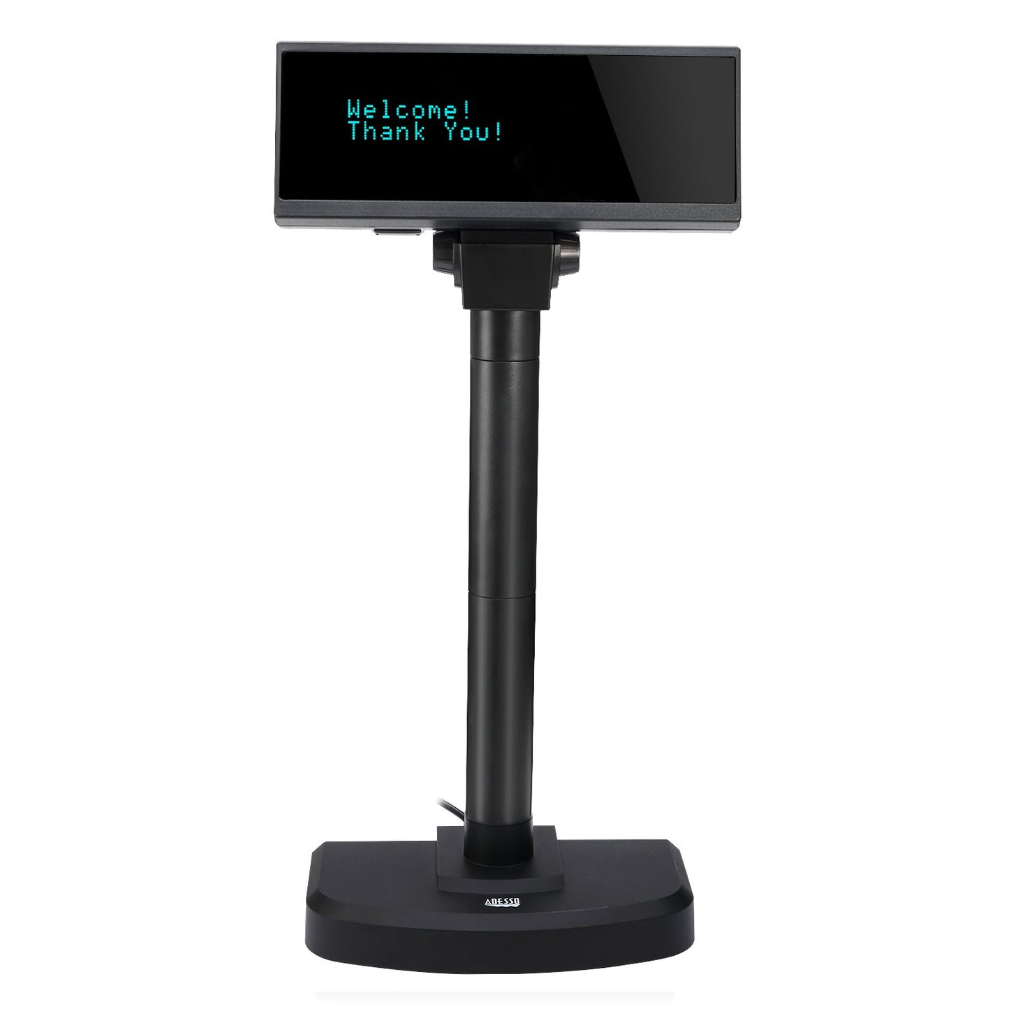 Adesso APD-200 POS Register Stand Up Display Vacuum Fluorescent Screen VFD Monitor 8.8" Black