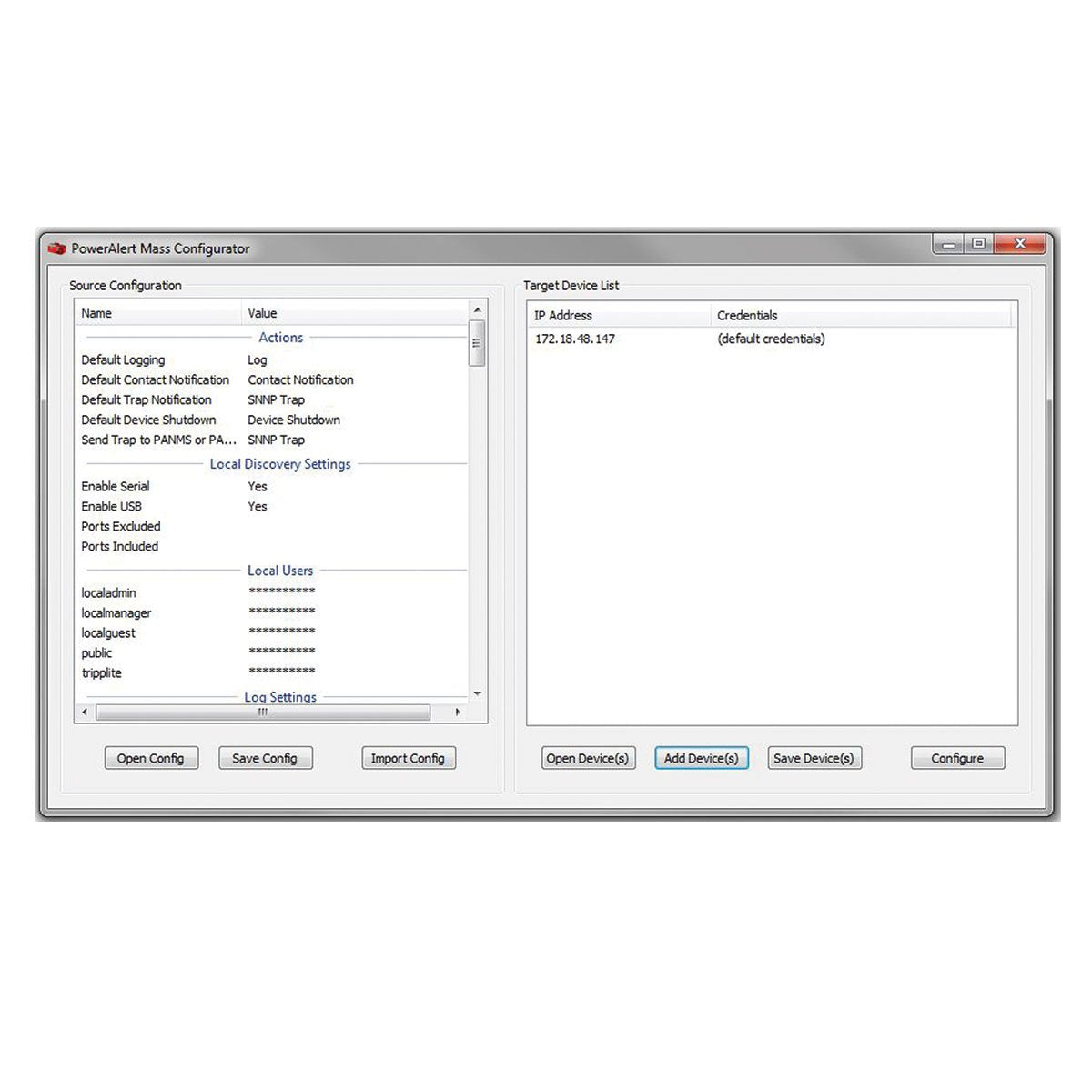 Tripp Lite Web Management Accessory Card