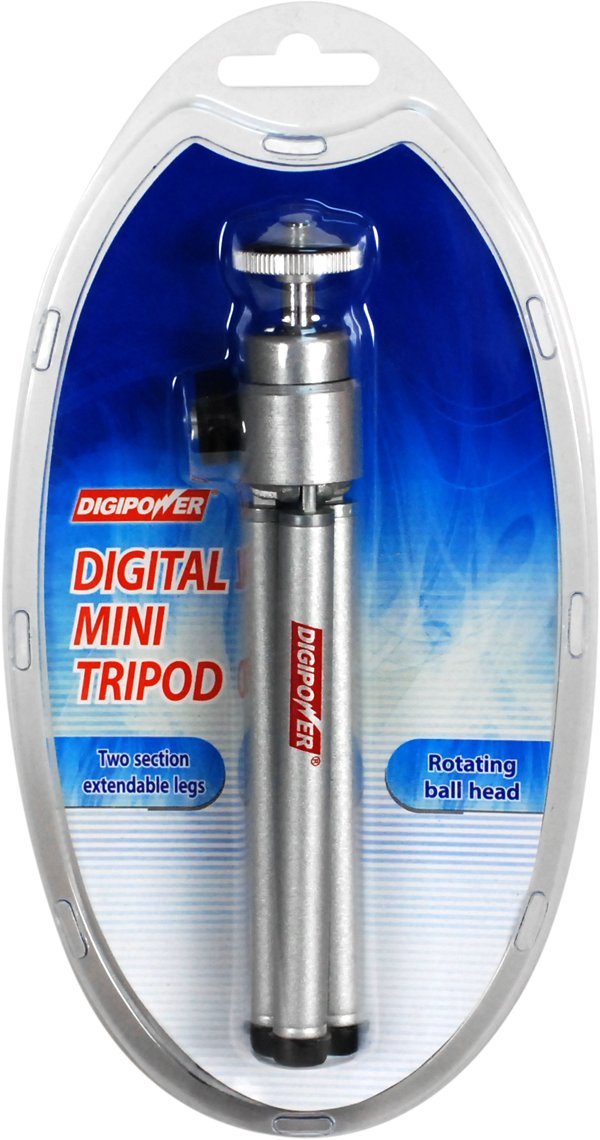 Digipower TP-S032 Compact tripod with two section extended legs and ball head to catch any angle