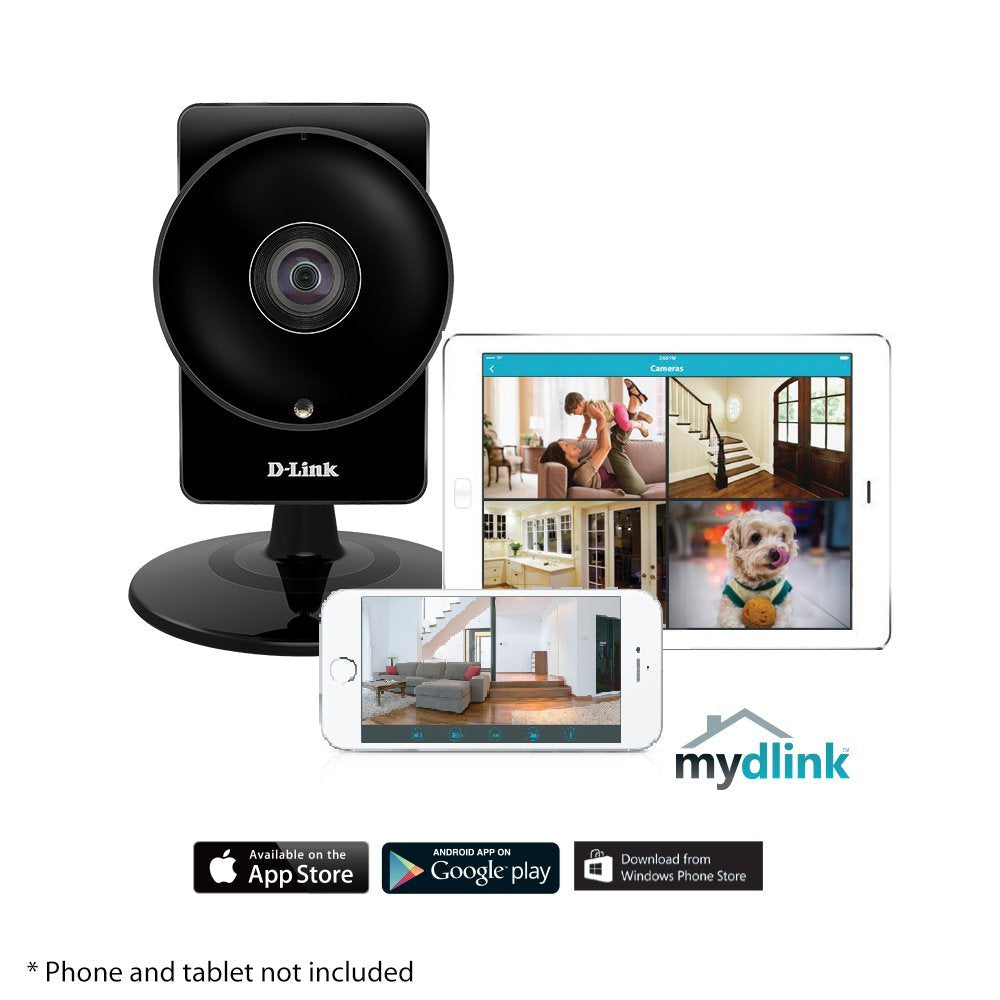 D-Link DCS-960L HD 180-Degree Wi-Fi Camera (Black)