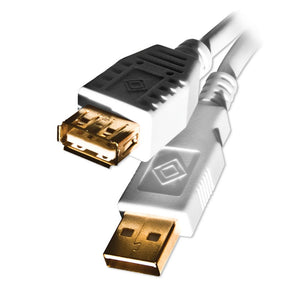 Retail USB 2 AA MF Ext Cable WH, 6ft