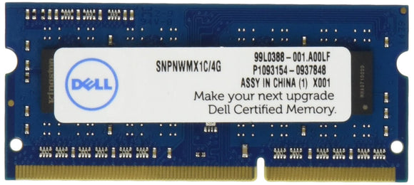 DELL SNPNWMX1C/4G 4GB Certified Memory Module 1 DDR3 1600 (PC3 12800) Dram