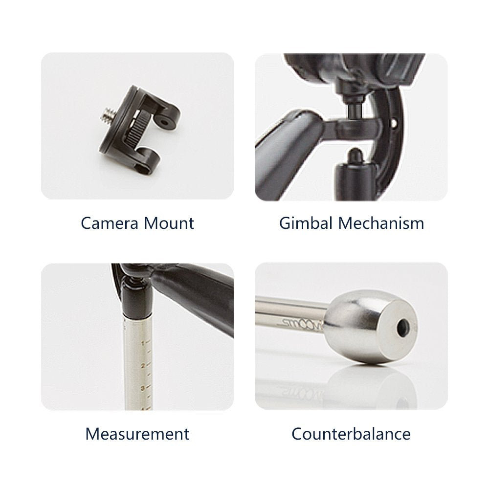 Vantec for Smartphones and Action Camera Smoovie Pocket Video Stabilizer, Black (PVS-100)