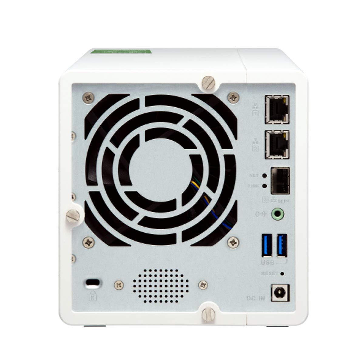 QNAP TS-332X 3-Bay 64-bit NAS with Built-in 10G Network. Quad Core 1.7GHz, 2GB RAM, 1 X 10GbE (SFP+), 2 X 1GbE, 3 X 3.5/2.5" Drive Slots, 3 X M.2 SATA 2280 Slots, RAID 0/1/5