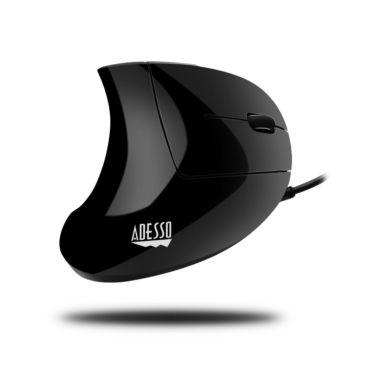 Adesso Vertical Ergonomic Illuminated Optical 6-Button USB Mouse - Right Hand Orientation (iMouseE1)