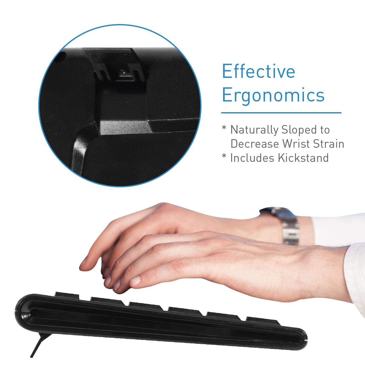 Macally Wireless Keyboard and Mouse Combo Bundle for PC, Desktop Computer, Laptop, Notebook, ChromeBook - Ultra Slim Cordless Keyboard Mouse Combo Set, Compatible with Windows 10/8/7/Vista/XP, etc.