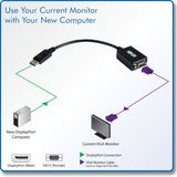 Tripp Lite P134-06N-VGA Displayport to VGA Adapter 6 -Inch (Black)