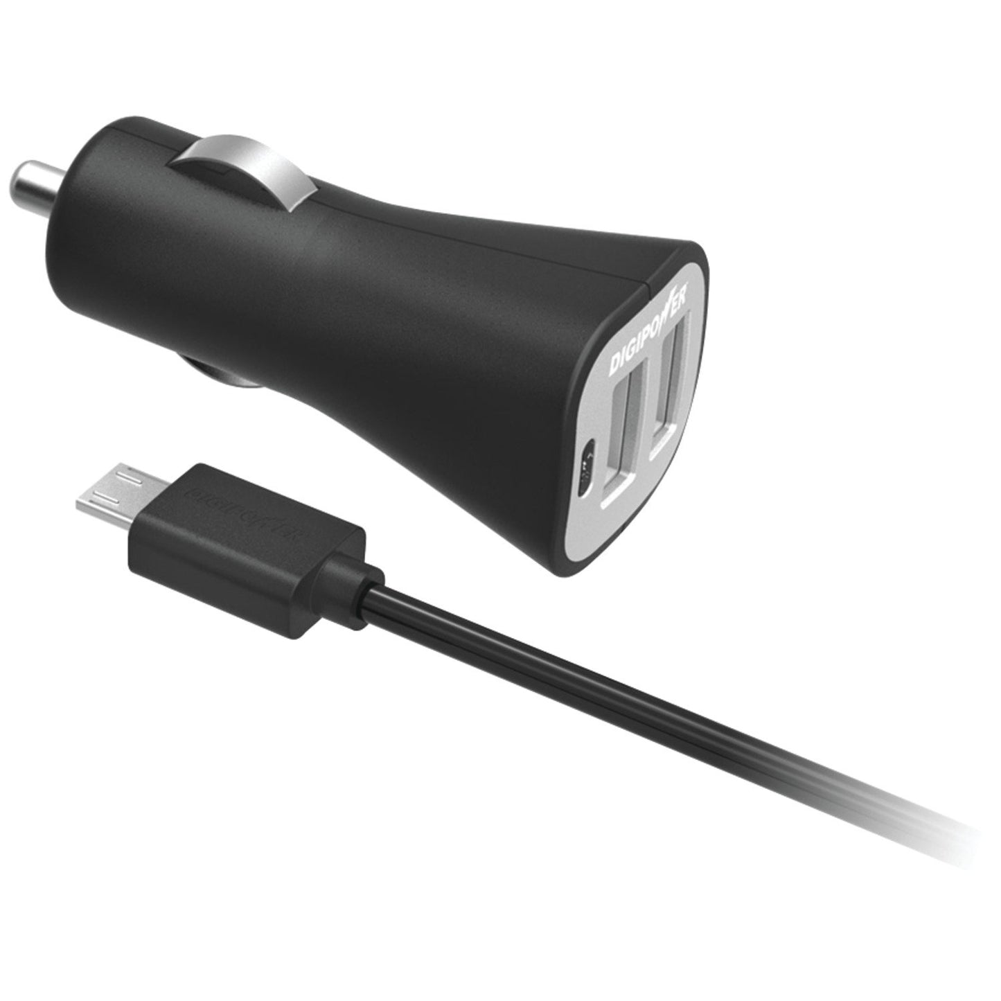 DIGIPOWER Instasense 2.4 Amp Dual Port Usb Car Charger Retail Packaging