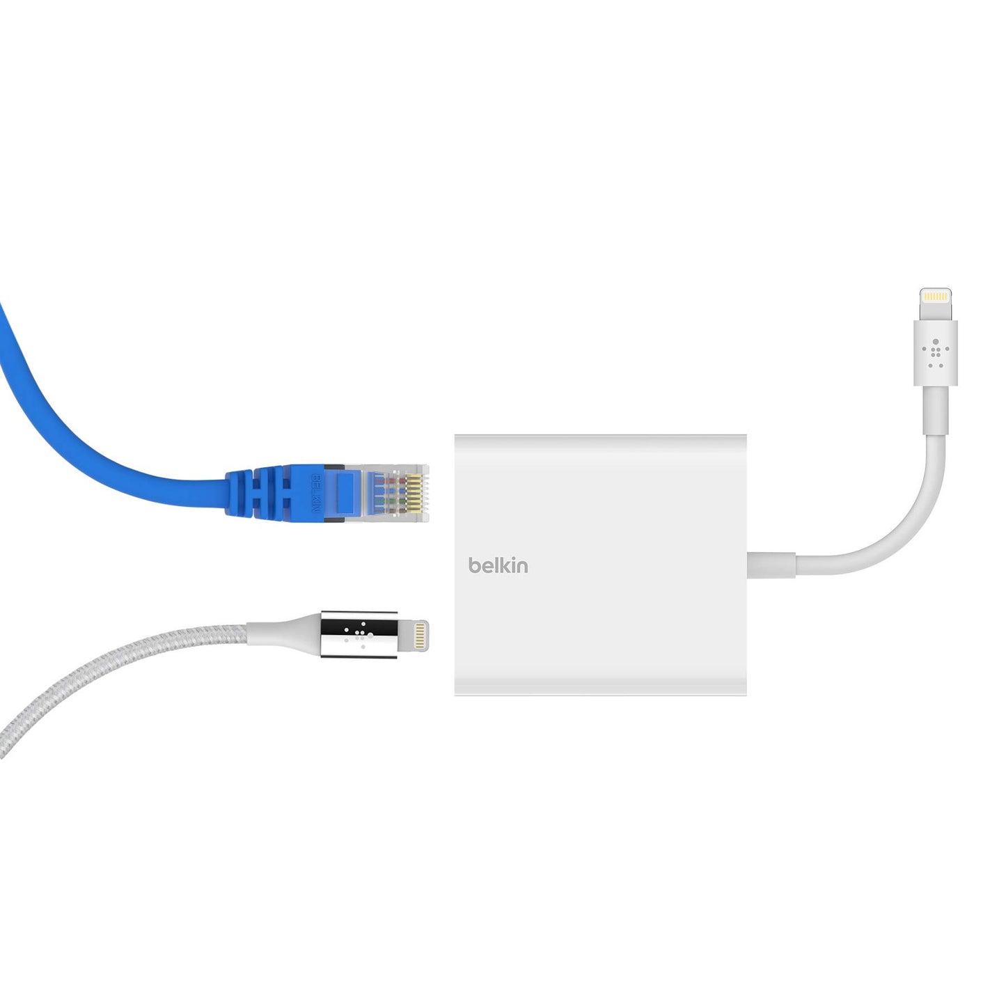 Belkin Ethernet + Power Adapter with Lightning Connector - B2B165bt